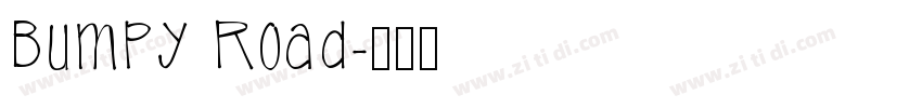 Bumpy Road字体转换